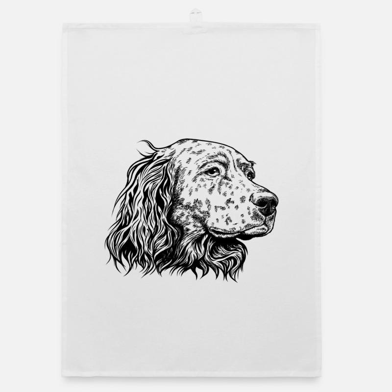 Portrait de setter anglais s Torchon bio