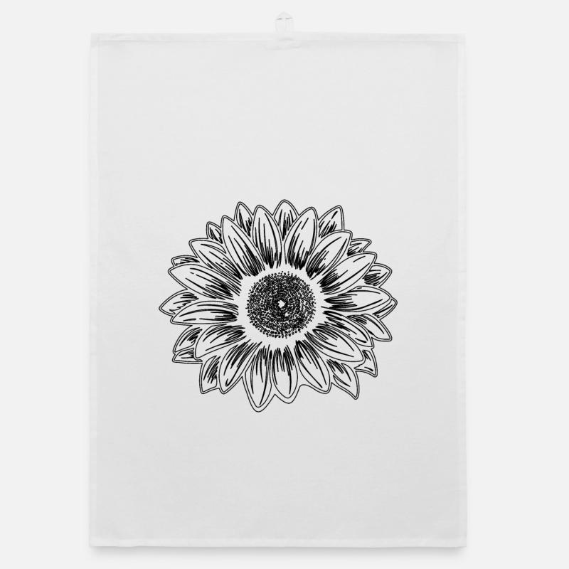 Conception de tournesol Torchon bio