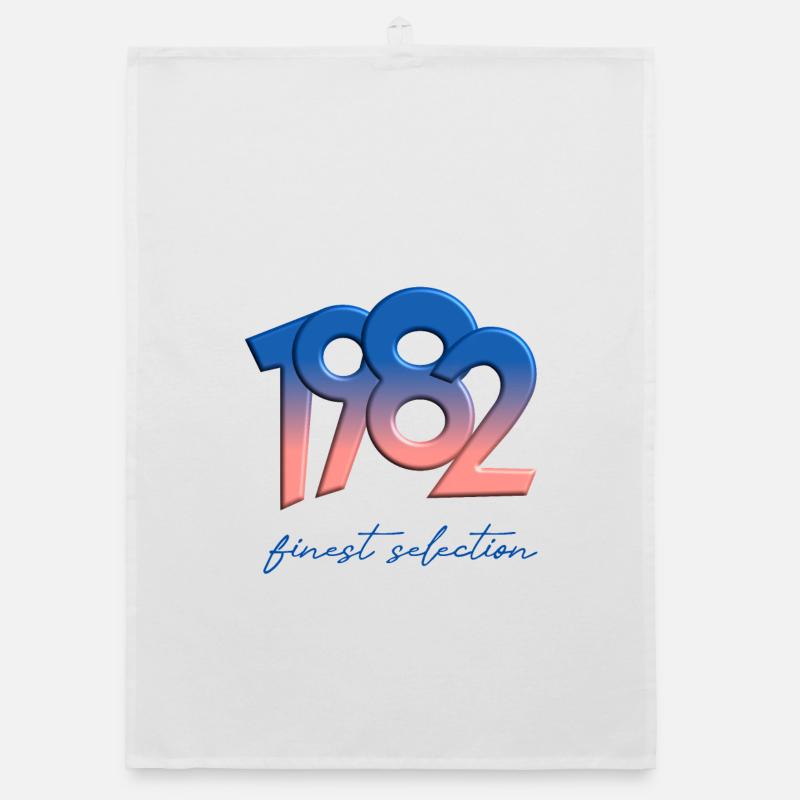 1982 - finest selection - Organic Geschirrtuch - Weiß