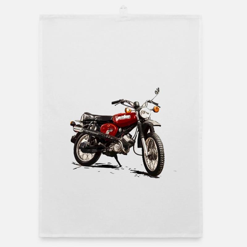 S51 Enduro Simson Motorcycle Organic dish towel