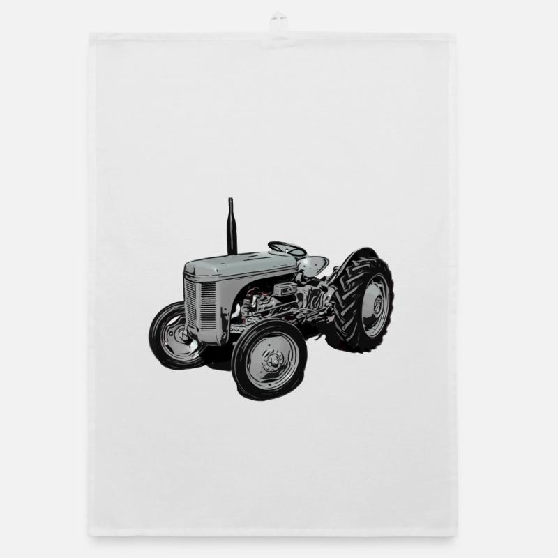 Old Fergie TE20 Tractor Organic dish towel