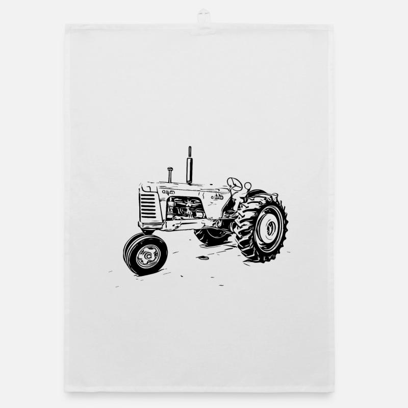 Oliver 88 Tractor Organic dish towel