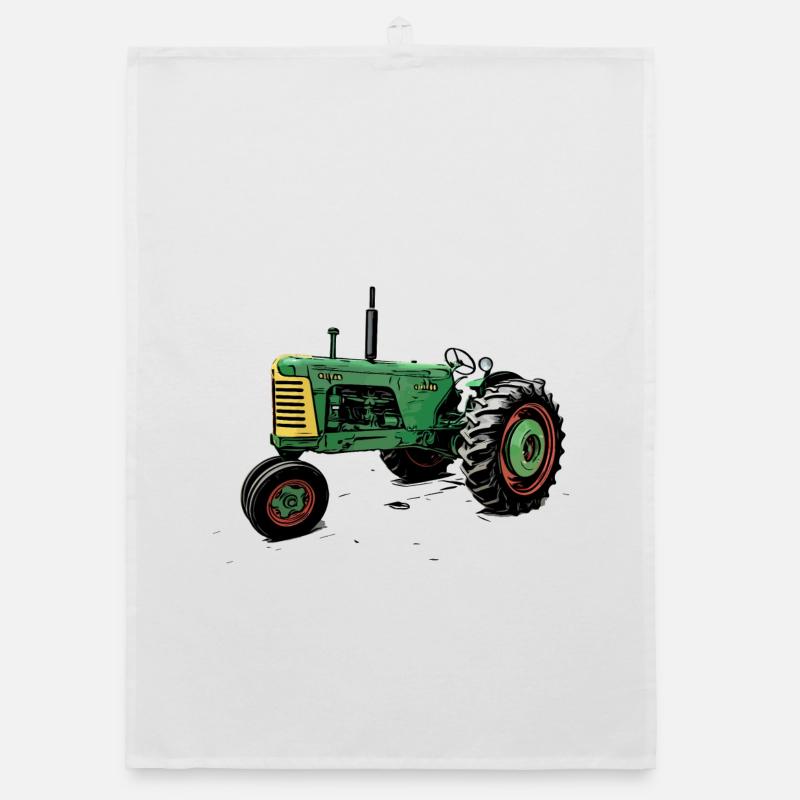 Oliver 88 Traktor Organic Geschirrtuch