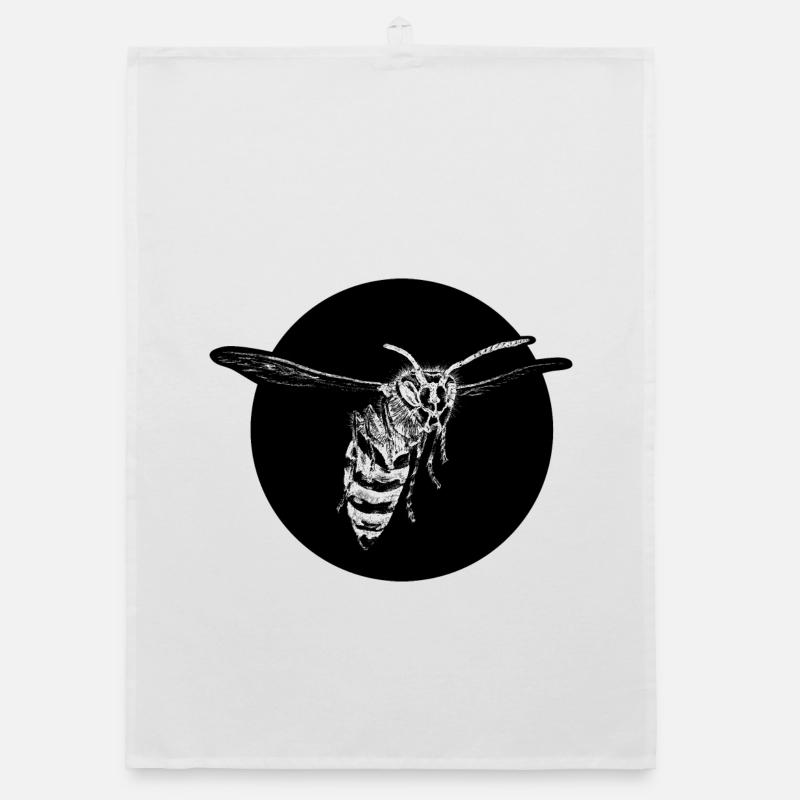 Wasp - Bee - Insect Organic dish towel