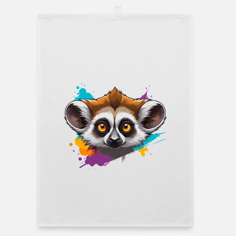 Lemur Blick Organic Geschirrtuch