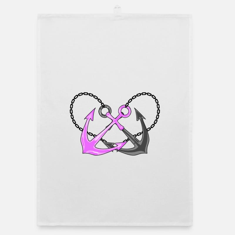 Two anchors Organic dish towel