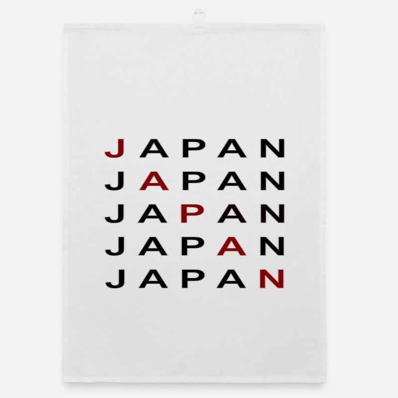 Japon2 - Torchon bio - blanc