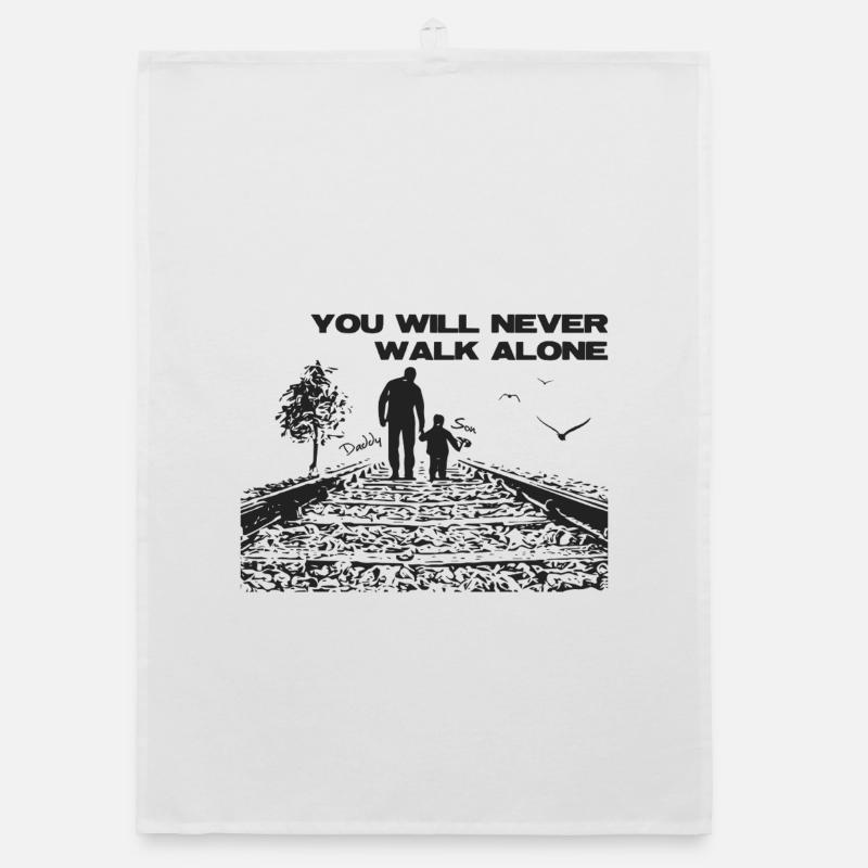 Father & Son – Never Alone Organic dish towel