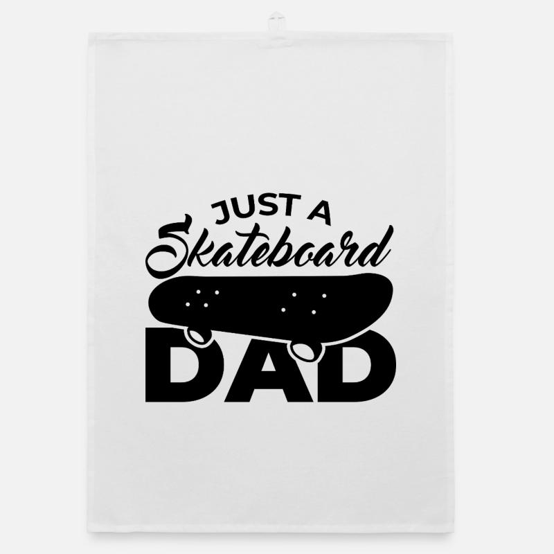 Skateboard Dad Organic dish towel
