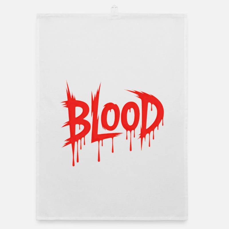 Sang - Conception de sang tueur Torchon bio