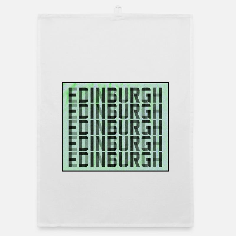 Edinburgh Grid Pattern Organic dish towel