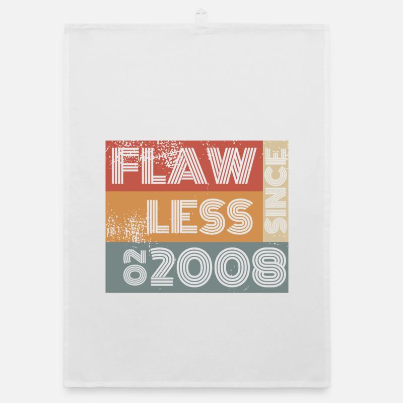 18. Geburtstag Flawless since 02/2008 Organic Geschirrtuch
