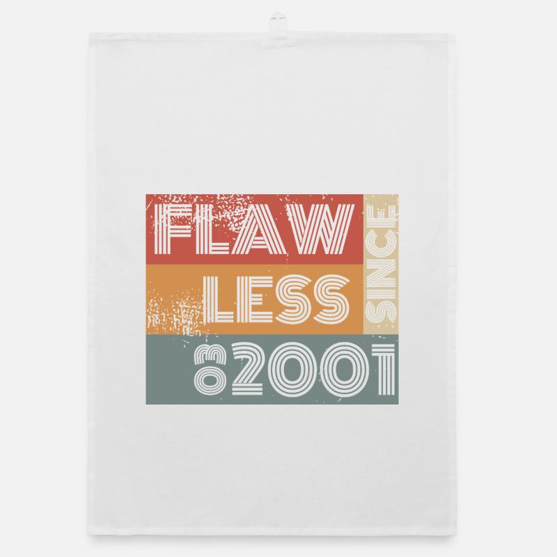 25th Birthday Flawless since 03/2001 Organic dish towel