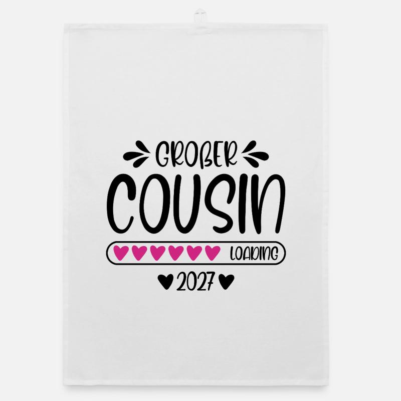 Big Cousin 2027 loading heart loading bar Organic dish towel