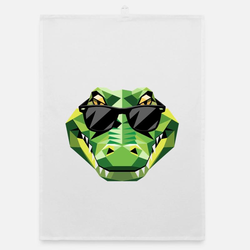 Crocodile Alligator Reptile Crocodile Love Crocodiles Organic dish towel