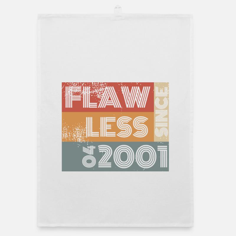25th Birthday Flawless since 04/2001 Organic dish towel