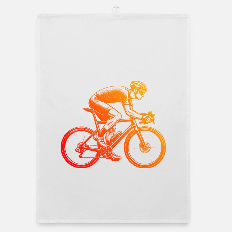 Idée cadeau pour un vélo de route avec vélo de route Torchon bio