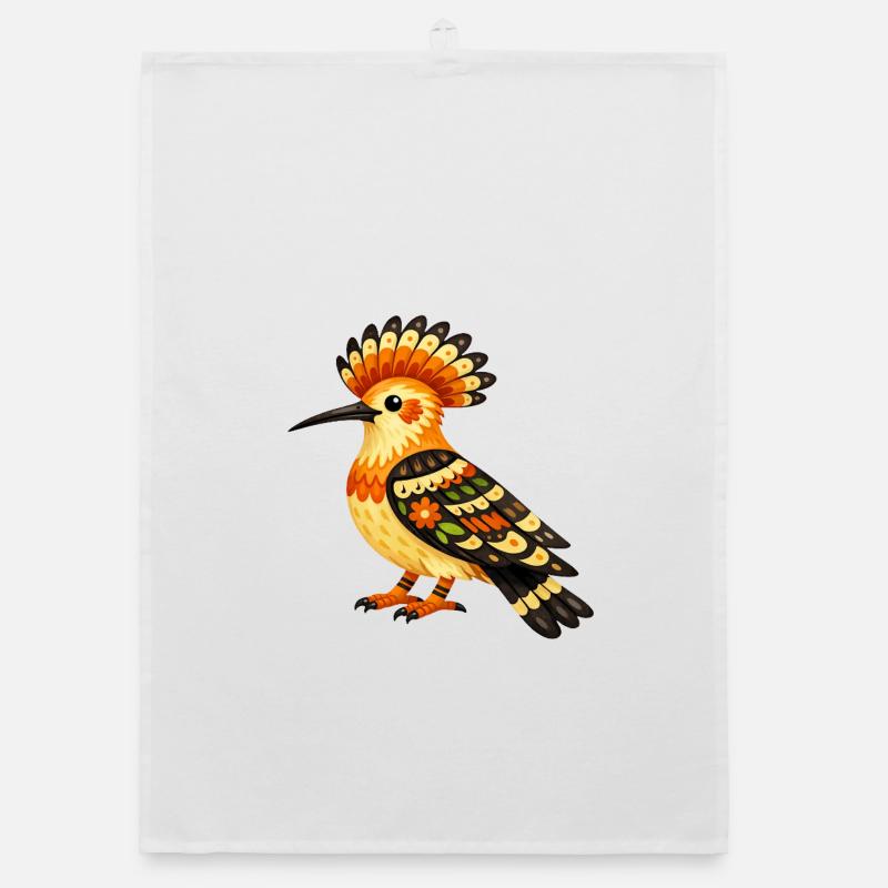 Dudek coloré dans le style folklorique Torchon bio