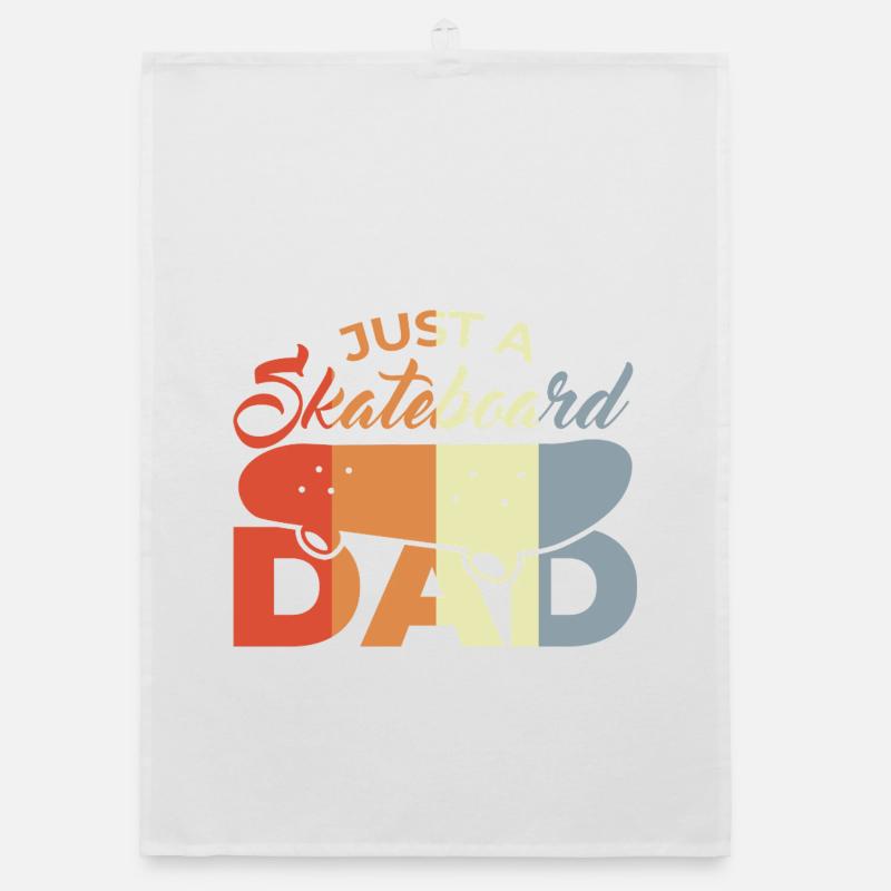 Skateboard Dad Organic dish towel