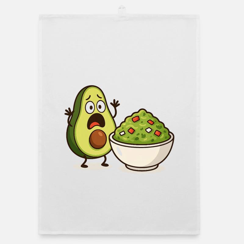 Avocado Guacamole Shock Organic Geschirrtuch