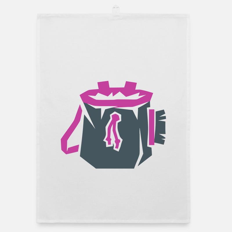 Chalkbag Climbing Bouldering Vector Organic dish towel