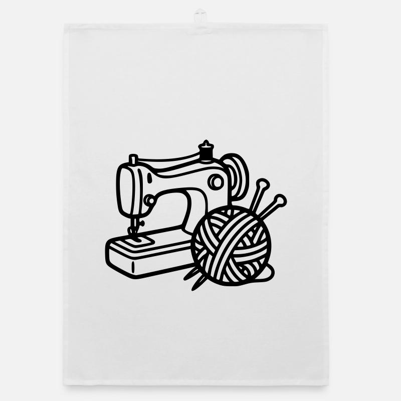 Sewing Machine Wool Knitting Sewing Handmade Organic dish towel