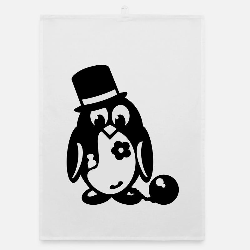 bachelor penguin Organic dish towel