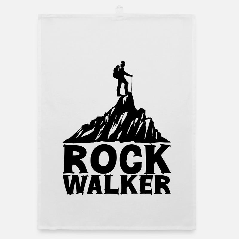 Rock Walker [Schwarz] Organic Geschirrtuch