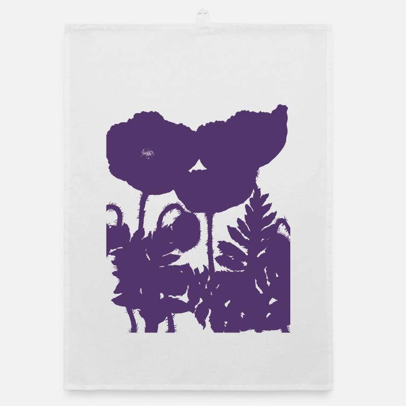 Mohnblumen Organic Geschirrtuch