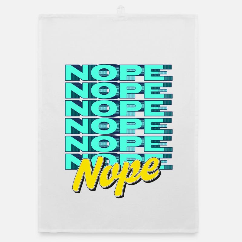 NOPE – Bold & Sassy Statement Organic dish towel