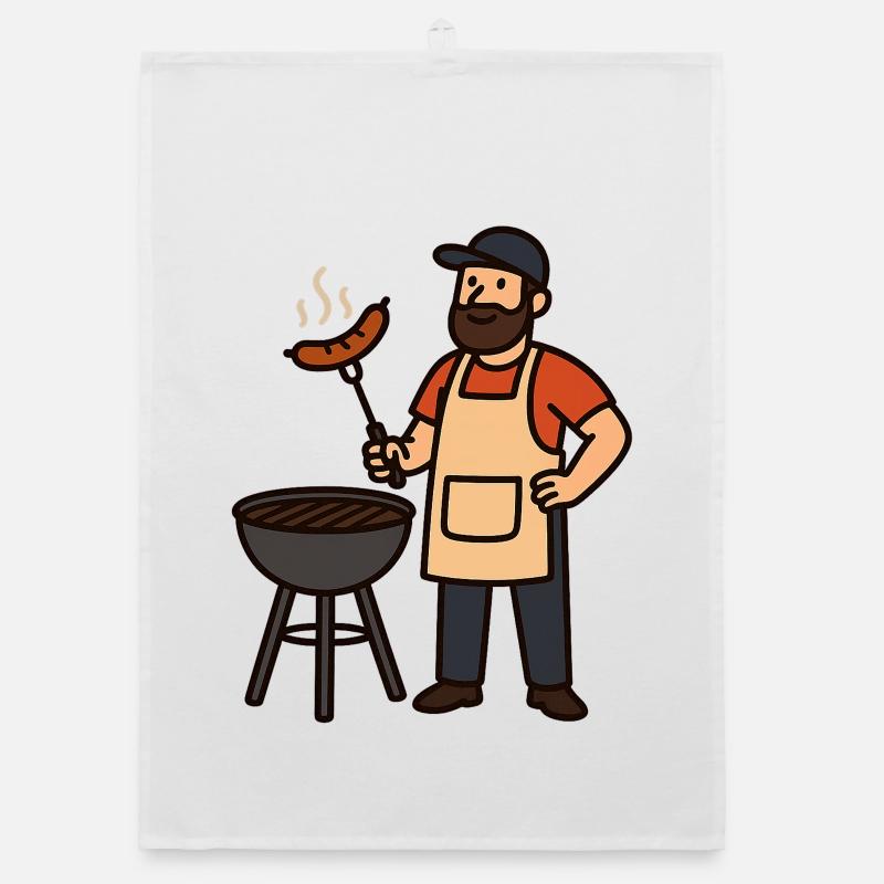 Gemütlicher Grillabend mit BamBam Organic Geschirrtuch