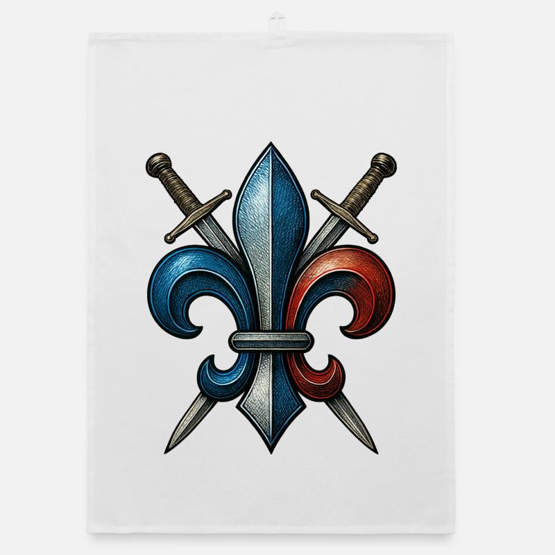 Fleur de Lys - Frankreich Organic Geschirrtuch
