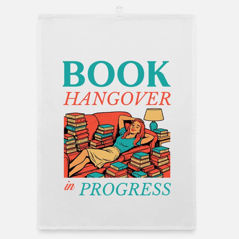 Book Hangover in Progress Organic dish towel