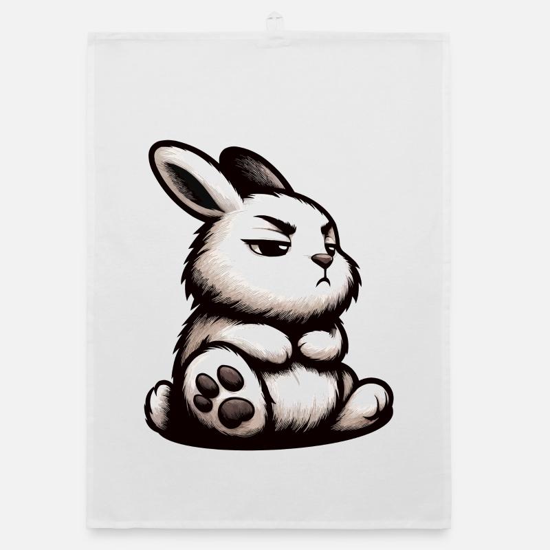 Rabbit Bunny Bunny Long Eared Thumper Ram Organic dish towel