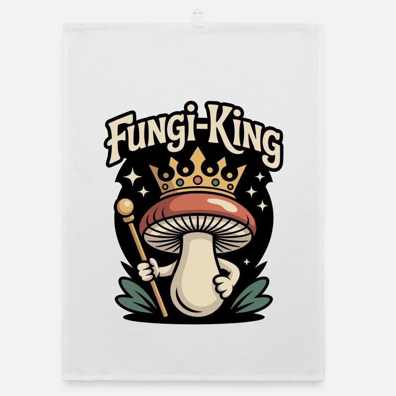 Champignon King Champignon drôle Torchon bio