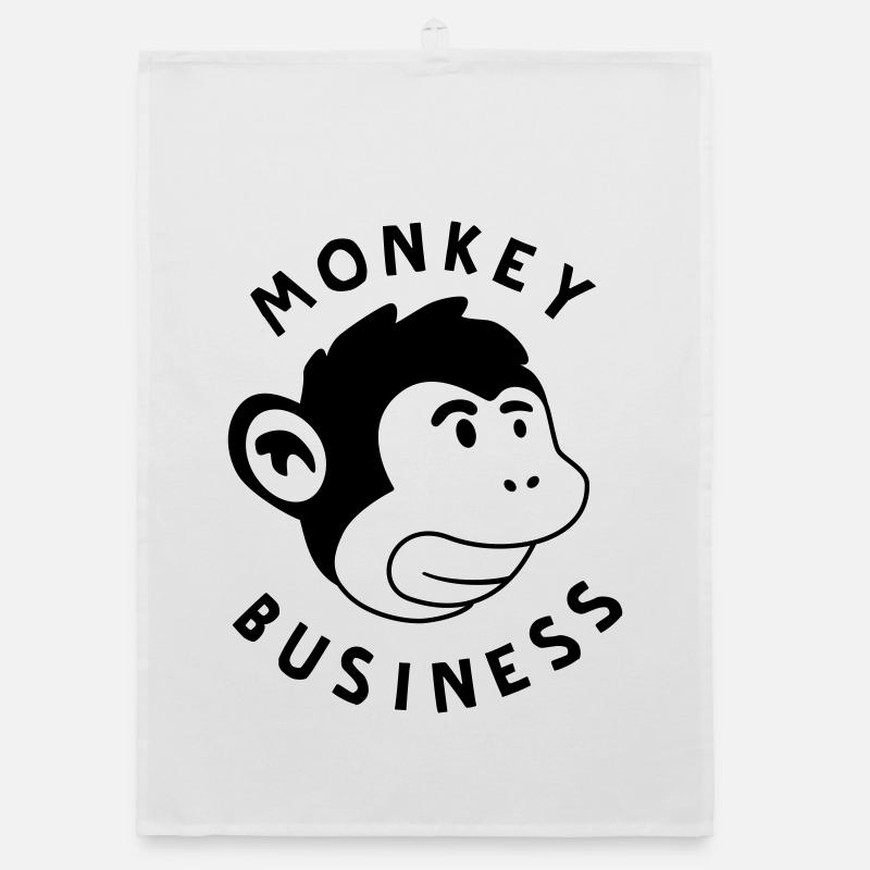 Monkey Business – Jungle de graffitis forts de singe Torchon bio