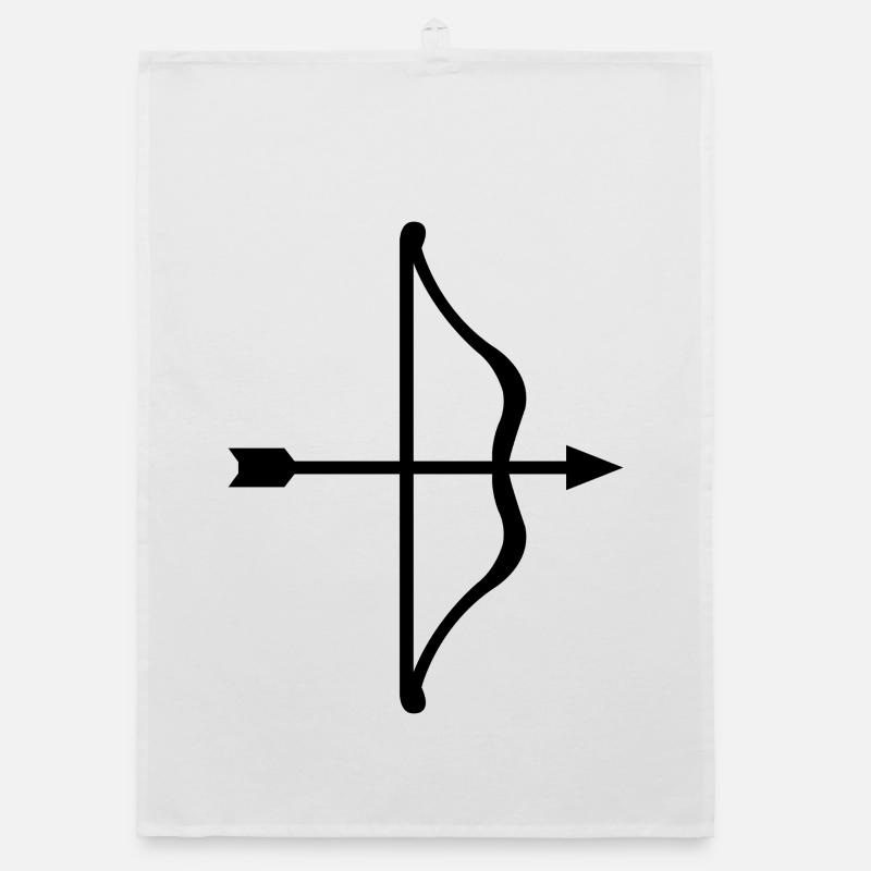 Bow and arrow Organic dish towel