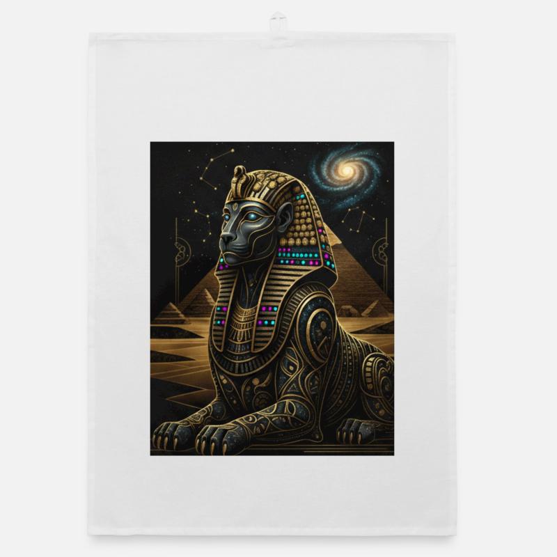 Sphinx Cosmique d’Anubis en or Torchon bio