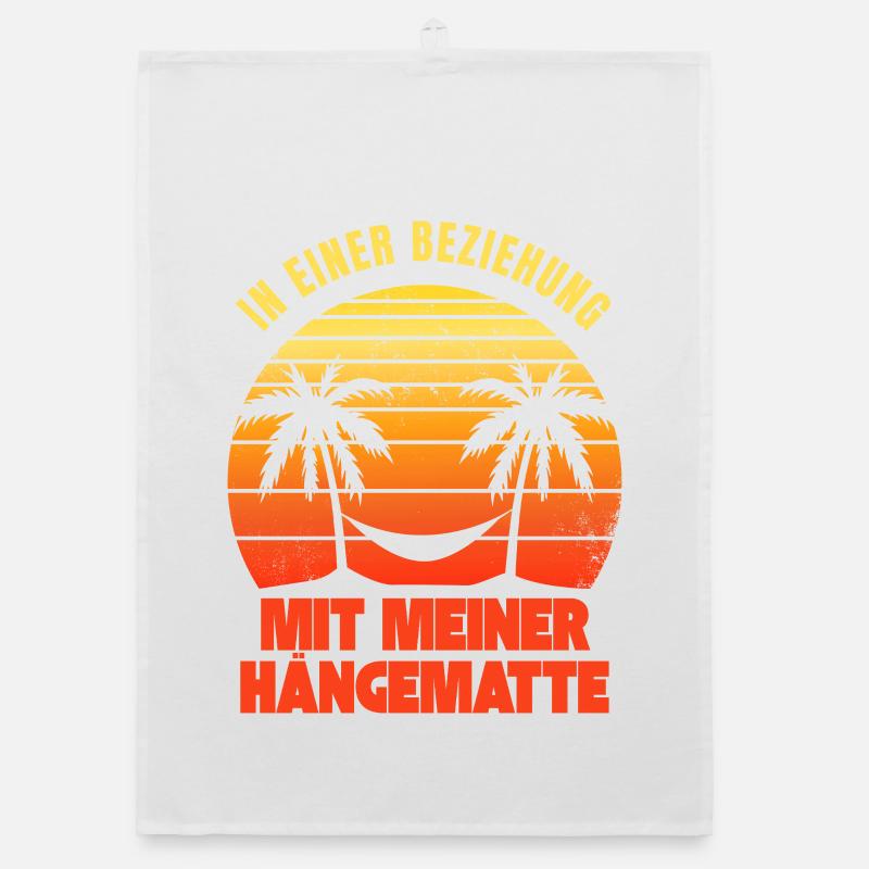 In einer Beziehung mit meiner Hängematte Organic Geschirrtuch
