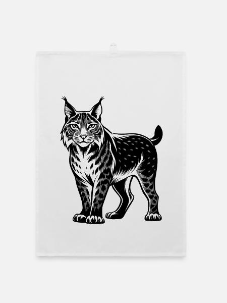 Luchs - Organic Geschirrtuch - Weiß - Vorne