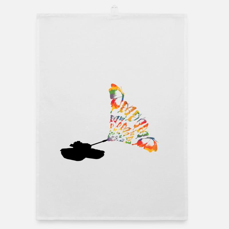 Panzer Schmetterlinge Organic Geschirrtuch