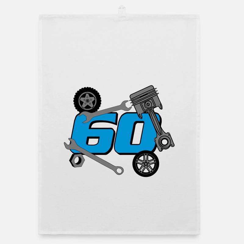 60e anniversaire, tournevis ./+ Torchon bio
