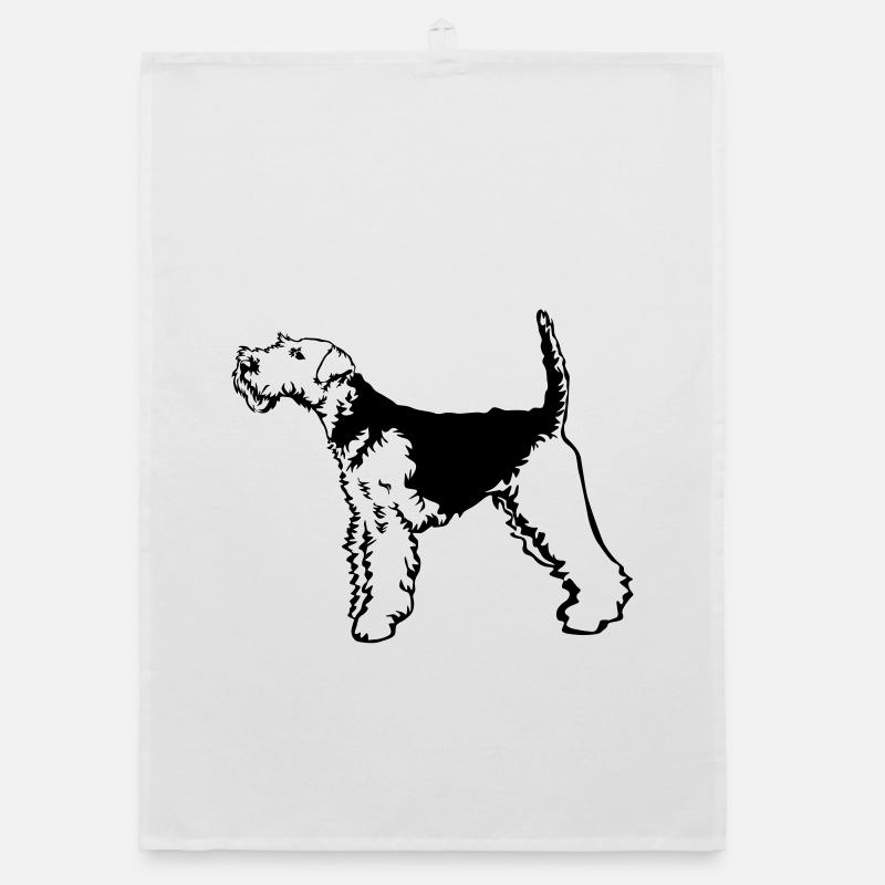 Welsh Terrier Organic Geschirrtuch
