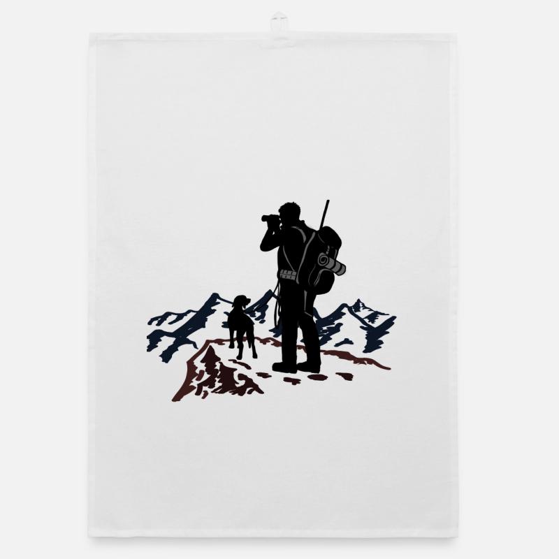 Mountain hunting Organic dish towel