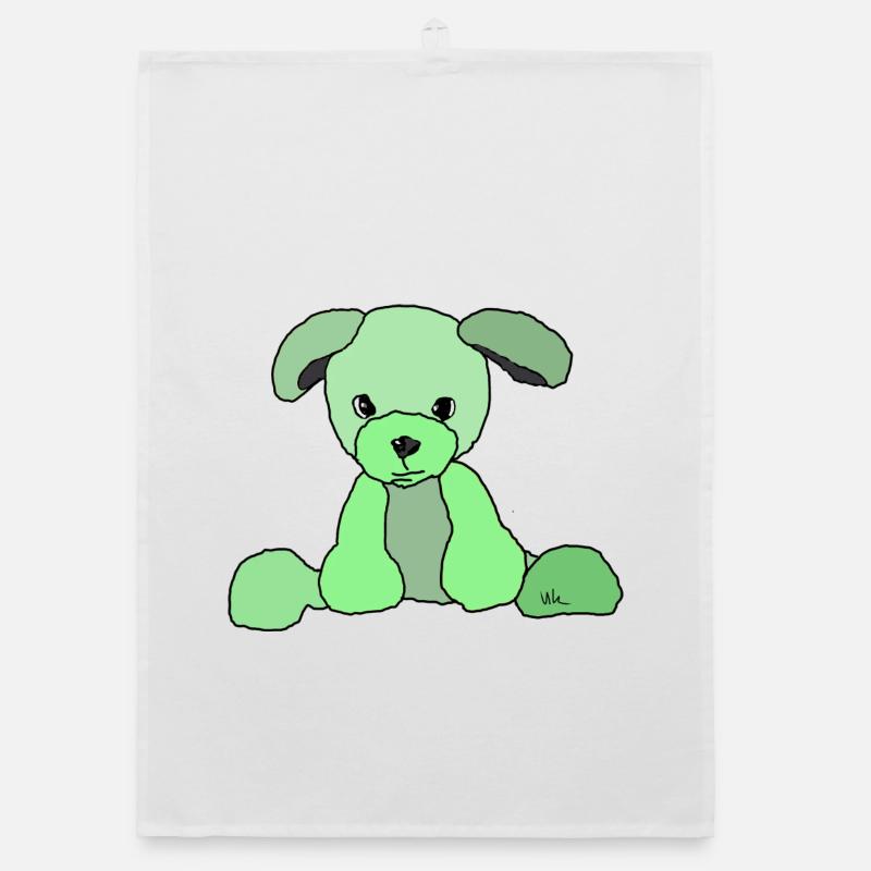 Dog Comic Organic dish towel