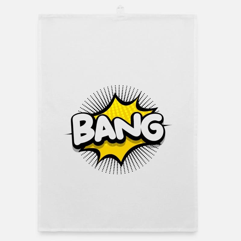 Explosion, Knall, Knall Organic Geschirrtuch