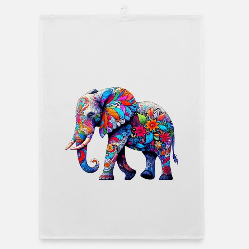 Elefant Organic Geschirrtuch