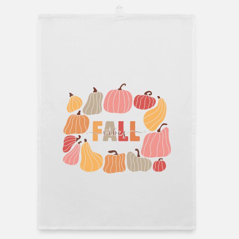 Fall Vibes Citrouilles Torchon bio