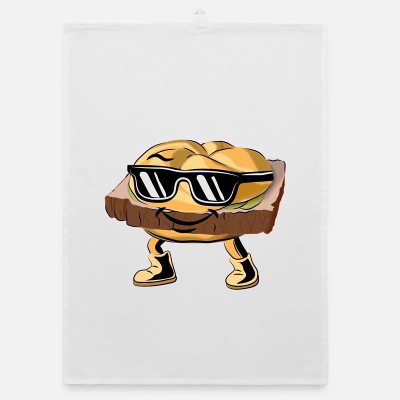 Leberkas mit Style & Attitüde. Organic Geschirrtuch