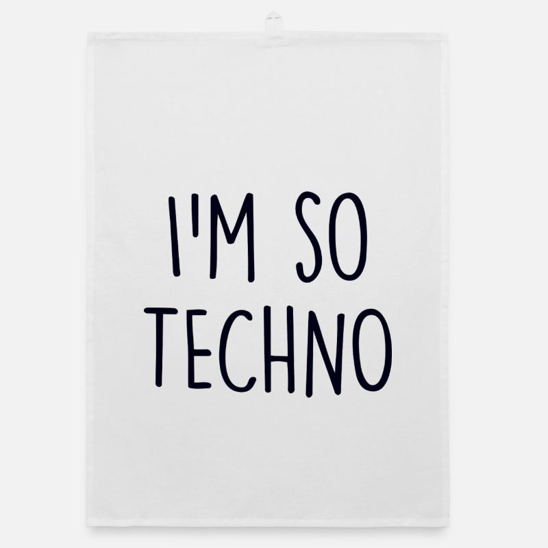 Techno lover Organic dish towel